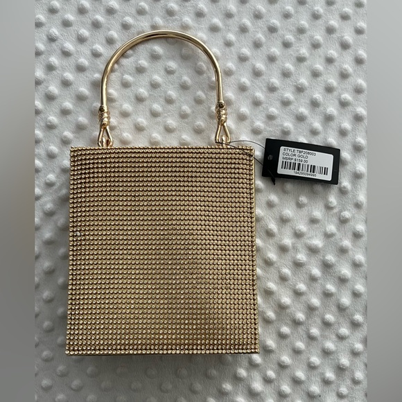 BADGLEY MISCHKA Gold Bejeweled Evening Bag 💛💎✨ - Picture 2 of 12